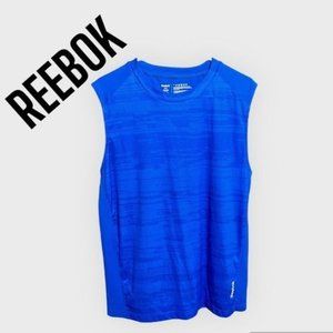 Reebok Cut off Athletic Sleeveless Muscle Shirt Men’s Size Medium Blue